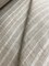 1 Yard Washed Linen Two Tone Uneven Stripe Sewing Crafts Fabric 60" Width